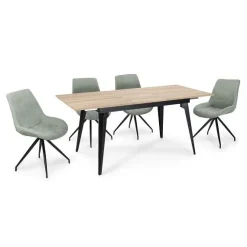 Clearance Muebles tifón Mesa de comedor extensible GAMORA Roble