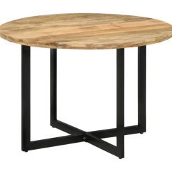 Best Muebles tifón Mesa de comedor madera maciza de mango 110x75 cm Marrón