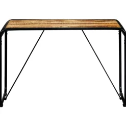 Best Muebles tifón Mesa de comedor madera maciza de mango rugosa 118x60x76 cm Marrón