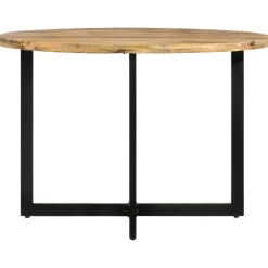Best Muebles tifón Mesa de comedor madera maciza de mango 110x75 cm Marrón