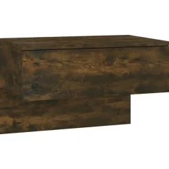 Best Muebles tifón Mesita de noche de pared roble ahumado Marrón