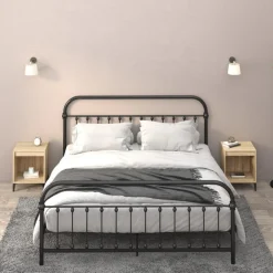 Best Muebles tifón Mesitas de noche 2 unidades roble Sonoma 40x35x50 cm Marrón