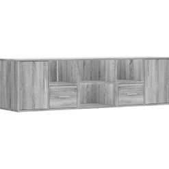 Best Muebles tifón Mueble de esquina madera ingeniería gris Sonoma 160x40x45 cm Gris