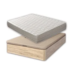 Best Muebles tifón Pack canapé KOUROS + colchón SCARLET Ártico 135 190