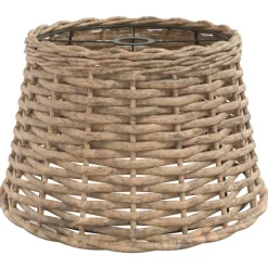 Sale Muebles tifón Pantalla para lámpara de techo mimbre marrón Ø38x23 cm Marrón