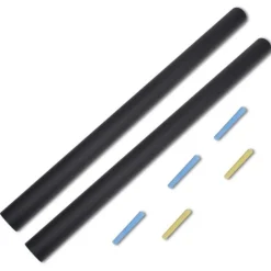 Hot Muebles tifón Pizarra Adhesiva De Pared 0,6 x 2 M 2 Rollos Con Tizas