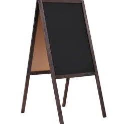 New Muebles tifón Pizarra de pie de doble cara madera de cedro 40x60 cm