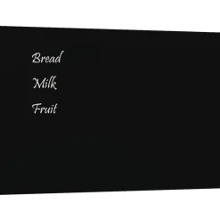 Best Muebles tifón Pizarra magnética pared vidrio templado negro 40x30 cm Negro