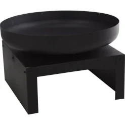 Fashion Muebles tifón ProGarden Brasero con soporte negro 60 cm Negro