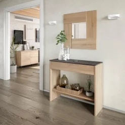 Online Muebles tifón Recibidor con cajón y espejo CUBO