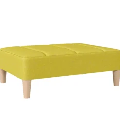 Clearance Muebles tifón Reposapiés de tela verde 78x56x32 cm Verde