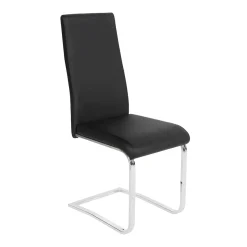 New Muebles tifón Silla comedor KAMIL II PU Negro