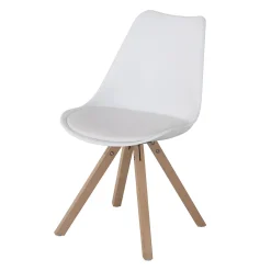 Discount Muebles tifón Silla de comedor ELSA Blanco