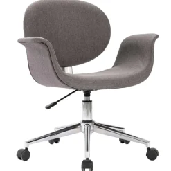 Best Muebles tifón Silla de comedor giratoria de tela gris Gris