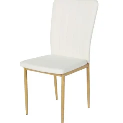 Clearance Muebles tifón Silla de comedor SALMA PU blanco