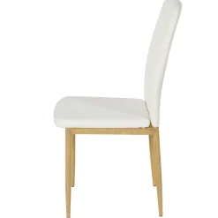 Clearance Muebles tifón Silla de comedor SALMA PU blanco