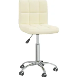 Clearance Muebles tifón Silla de oficina giratoria de tela color crema Crema