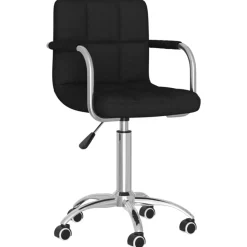 Clearance Muebles tifón Silla de oficina giratoria de tela negra Negro