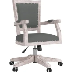 Clearance Muebles tifón Silla de oficina giratoria tela gris oscuro Gris