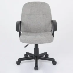 Best Muebles tifón Silla oficina tela gris claro-estructura negro modelo HELA