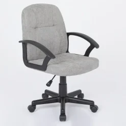 Best Muebles tifón Silla oficina tela gris claro-estructura negro modelo HELA