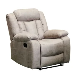 Discount Muebles tifón Sillón relax manual MONZA Tela gris claro