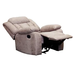 Discount Muebles tifón Sillón relax manual MONZA Tela gris claro