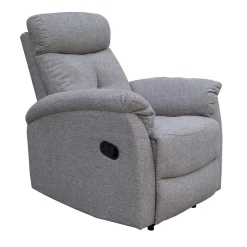 Best Muebles tifón Sillón relax manual NÁPOLES Tela gris