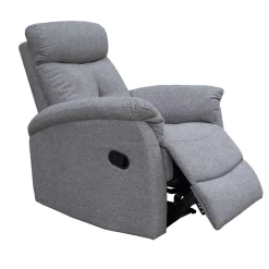 Best Muebles tifón Sillón relax manual NÁPOLES Tela gris