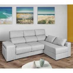 Clearance Muebles tifón Sofá chaise longue VELA  Chaise longue Derecha vista de frente