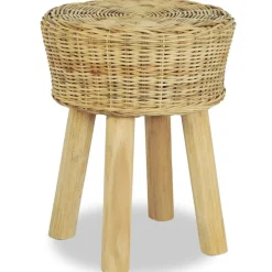 Best Muebles tifón Taburete de bar ratán natural Marrón