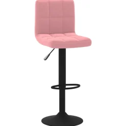 Best Muebles tifón Taburete de cocina de terciopelo rosa Rosa