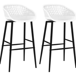 Best Muebles tifón Taburetes de cocina 2 unidades blanco Blanco