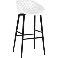 Best Muebles tifón Taburetes de cocina 2 unidades blanco Blanco